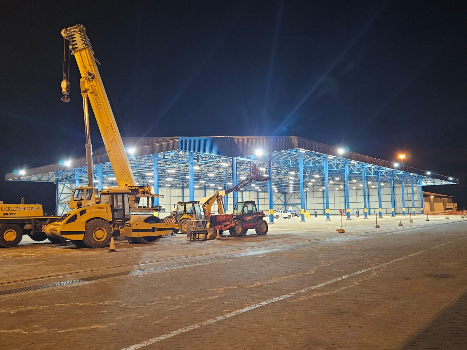 Construction site roof